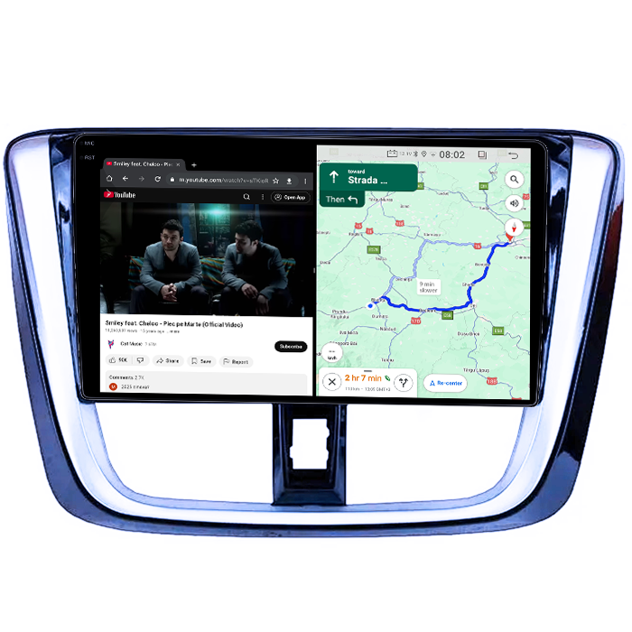 Navigatie dedicata Toyota Yaris 2014+, 4GB RAM 64GB ROM, Octacore, Android 14, Display QLED 1K 10", Carplay&Android Auto, SIM 4G, Ventilator Activ [3]