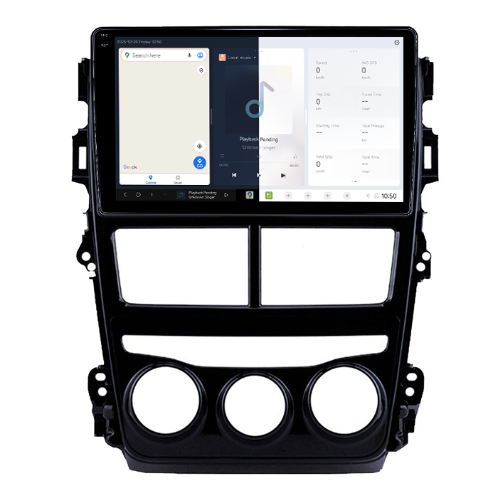 Navigatie dedicata Toyota Yaris 2017-2019 AC, DUDU3, 4GB RAM 64GB ROM, Octacore, Platforma 8581, Android, Display QLED 9", DSP, Carplay&AndroidAuto [2]