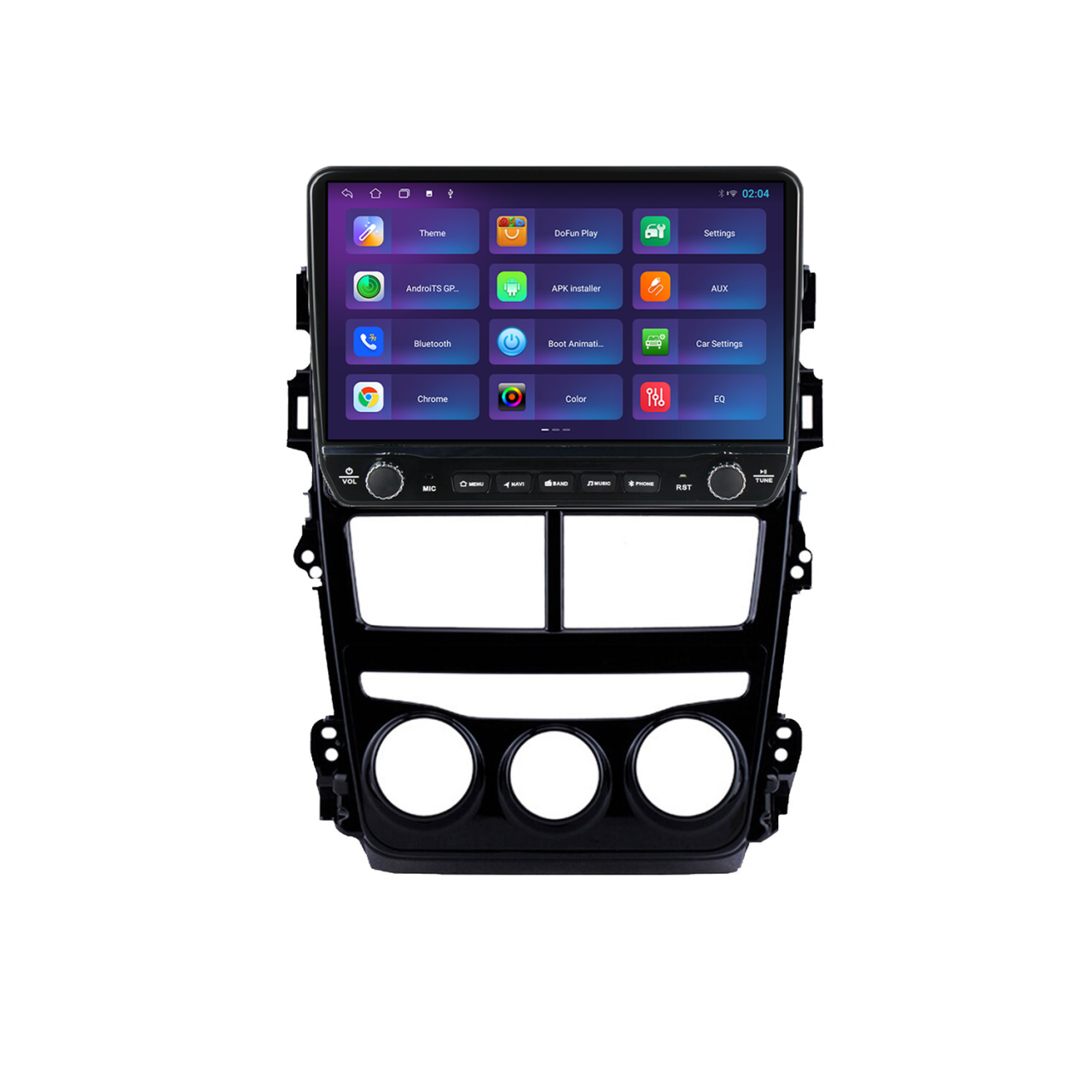 Navigatie dedicata Toyota Yaris 2017-2019 AC Tesla Cu Butoane Rotative Model 2024, 4GB RAM 64GB ROM, Procesor Quadcore, Android 14, Display QLED 10", DSP, Carplay&Android [3]