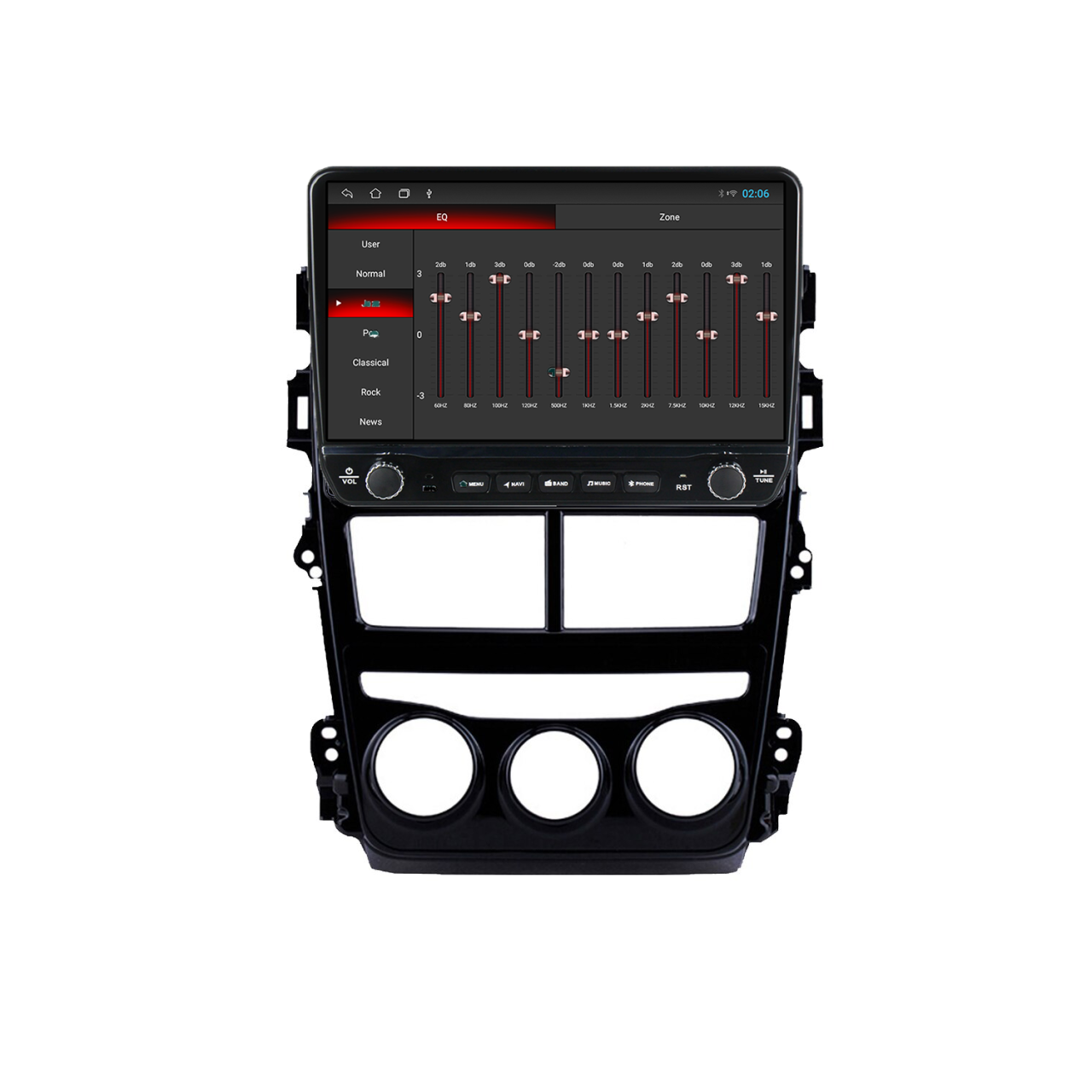 Navigatie dedicata Toyota Yaris 2017-2019 AC Tesla Cu Butoane Rotative Model 2024, 4GB RAM 64GB ROM, Procesor Quadcore, Android 14, Display QLED 10", DSP, Carplay&Android [5]