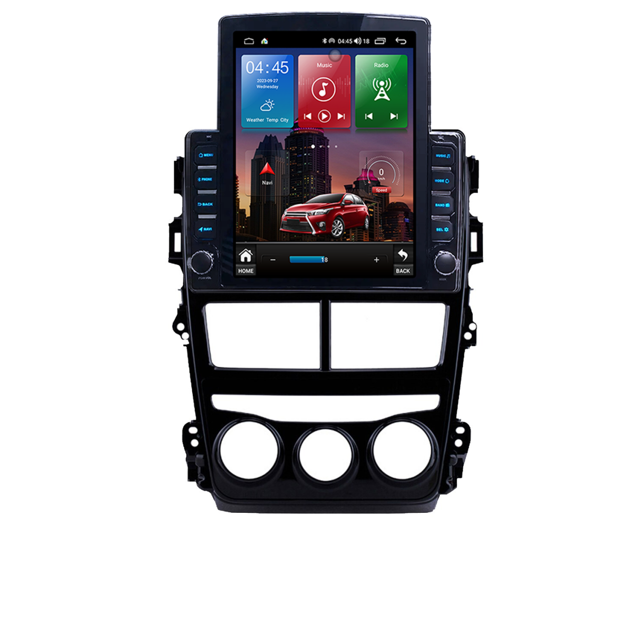 Navigatie dedicata Toyota Yaris 2017-2019 AC Tesla Style, 4GB RAM 64GB ROM, Procesor Quadcore, Android 14, Display QLED 9.7", DSP, Carplay&Android Auto [2]