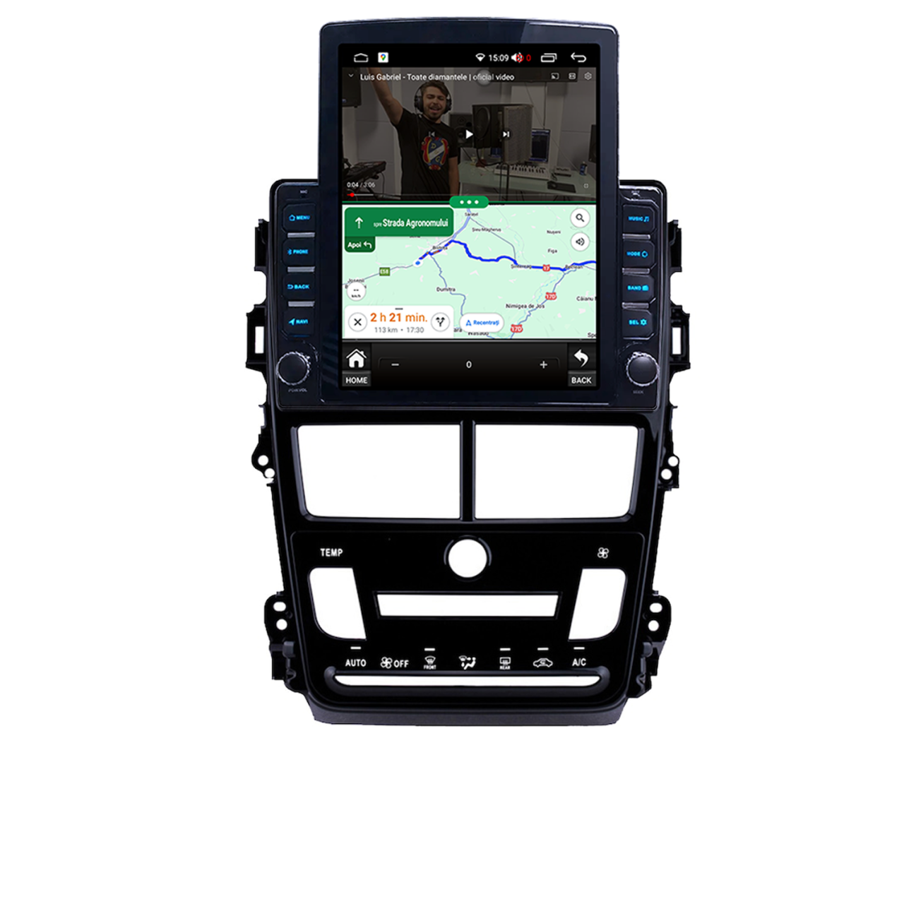 Navigatie dedicata Toyota Yaris 2017-2019 CL Tesla Style, ANDROID 13, 9.7 inch , 8+128GB, Internet, Aplicatii, Waze, GPS [5]