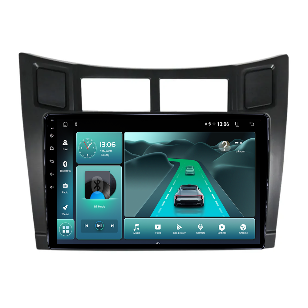 Navigatie dedicata Toyota Yaris/Vizi 2005-2012, 4 GB RAM 32 ROM, Android 13, Display QLED  9", DSP, Carplay, Android Auto, Internet, Youtube, Waze, WI-FI, USB, Bluetooth [4]
