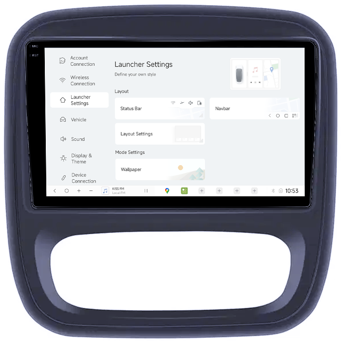 Navigatie dedicata Renault Captur, Trafic 3, DUDU3, 4GB RAM 64GB ROM, Octacore, Platforma 8581, Android, Display QLED 9", DSP, Carplay&AndroidAuto [5]