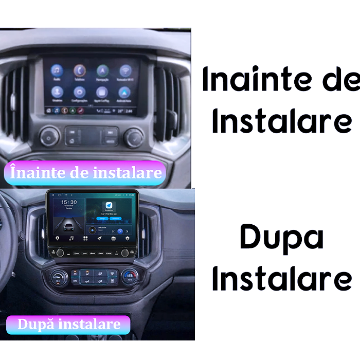 Navigatie dedicata TrailBlazer 2017-2019 Tesla cu butoane rotative model 2024, 4GB RAM 64GB ROM, Procesor Quadcore, Android 14, Display QLED 10", DSP, Carplay&Android Auto [6]