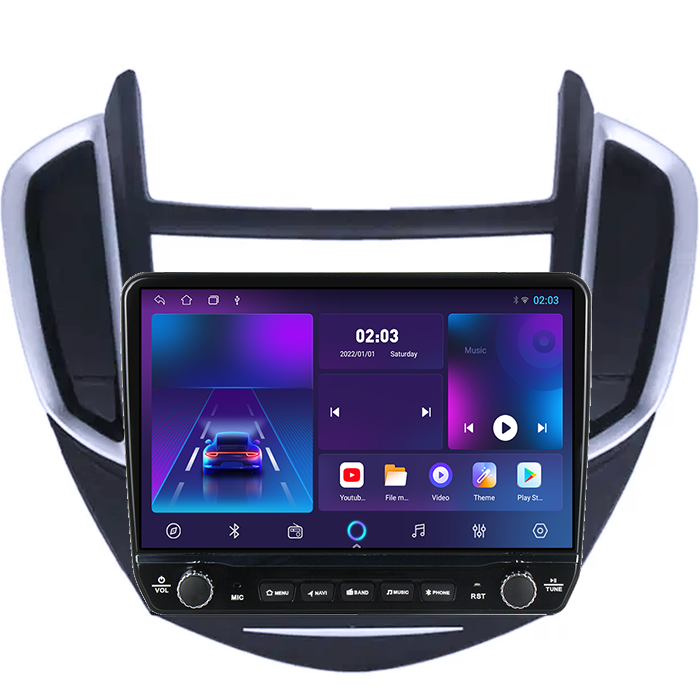 Navigatie dedicata Trax Tracker 2014-2016 Tesla cu butoane rotative model 2024, 4GB RAM 64GB ROM, Procesor Quadcore, Android 14, Display QLED 10", DSP, Carplay&Android Auto [7]