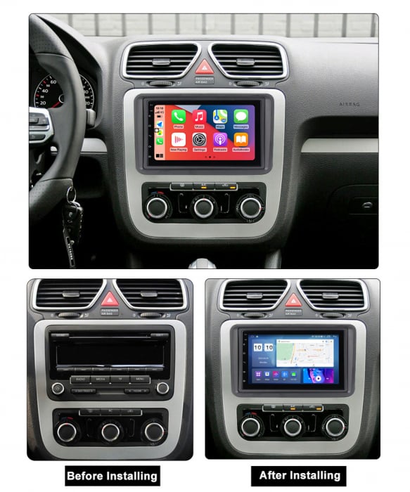 (Resigilata) Navigatie dedicata Volkswagen, 2GB RAM 32GB ROM, Quad Core, Display 7" IPS Full HD, Carplay, Android 13, , Suport camere AHD [7]
