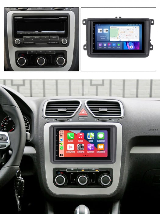 (Resigilata) Navigatie dedicata Volkswagen, 2GB RAM 32GB ROM, Quad Core, Display 7" IPS Full HD, Carplay, Android 13, , Suport camere AHD [5]