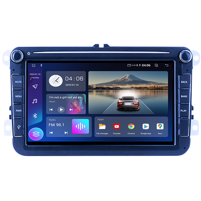 Navigatie dedicata Volkswagen, 4GB RAM 64GB ROM, Octacore, Android 14, Display QLED 8", DSP, Carplay&Android Auto, SIM 4G, Ventilator Activ [3]