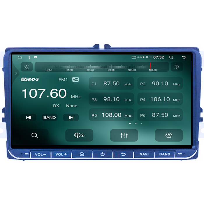 Navigatie dedicata Volkswagen, 4GB RAM 64GB ROM, Quadcore, Android 14, Display QLED, 9", Carplay&Android Auto, Suport camere AHD [3]