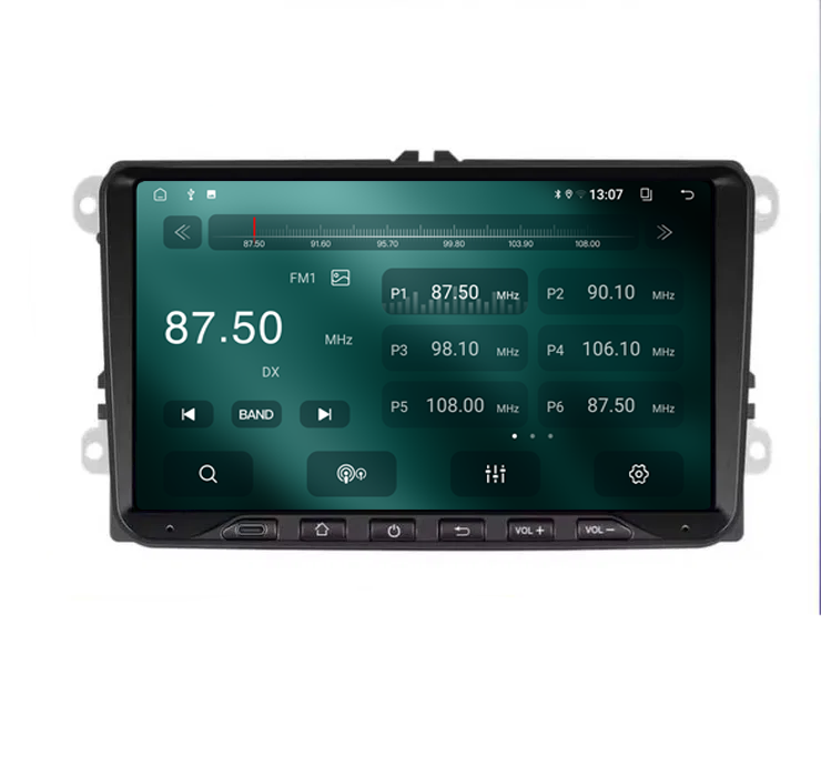 Navigatie dedicata Volkswagen Cu Usb C Frontal, 4GB RAM 64GB ROM, Quadcore, Android 14, Display QLED, 9", Carplay&Android Auto, Suport camere AHD [3]