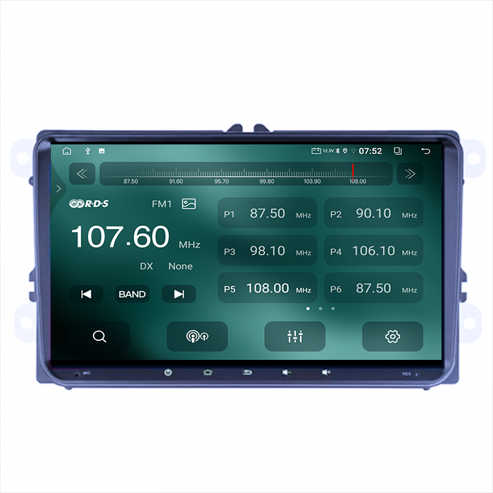 Navigatie dedicata Volkswagen, 4GB RAM 64GB ROM, Quadcore, Android 14, Display QLED 9", DSP, Carplay&Android Auto [3]