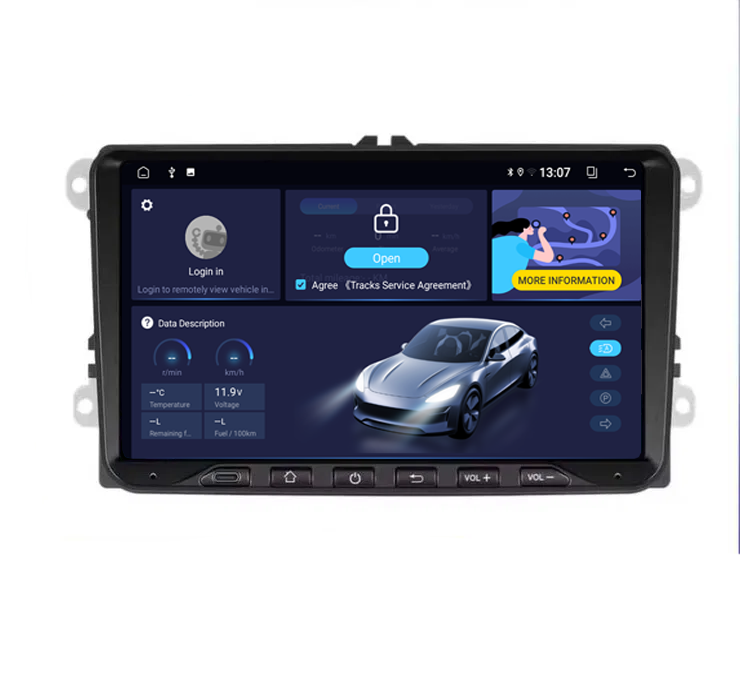 Navigatie dedicata Volkswagen Cu Usb C Frontal, 8GB RAM 128GB ROM, Octacore, Platforma TS18, Android 14, Display QLED 9", Suporta camera 360", DSP, Carplay&Android Auto, SIM 4G, Ventilat [4]