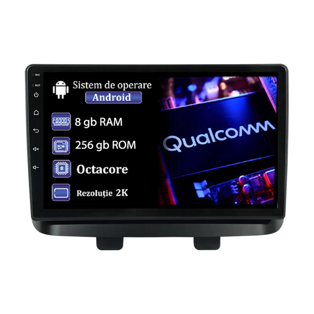 Navigatie dedicata Fiat Doblo 2000-2010, 4GB RAM 64GB ROM, Procesor Qualcomm Octacore, Android 14, Rezolutie 2K, Display QLED 9", DSP, Carplay&Android Auto, SIM 4G [2]