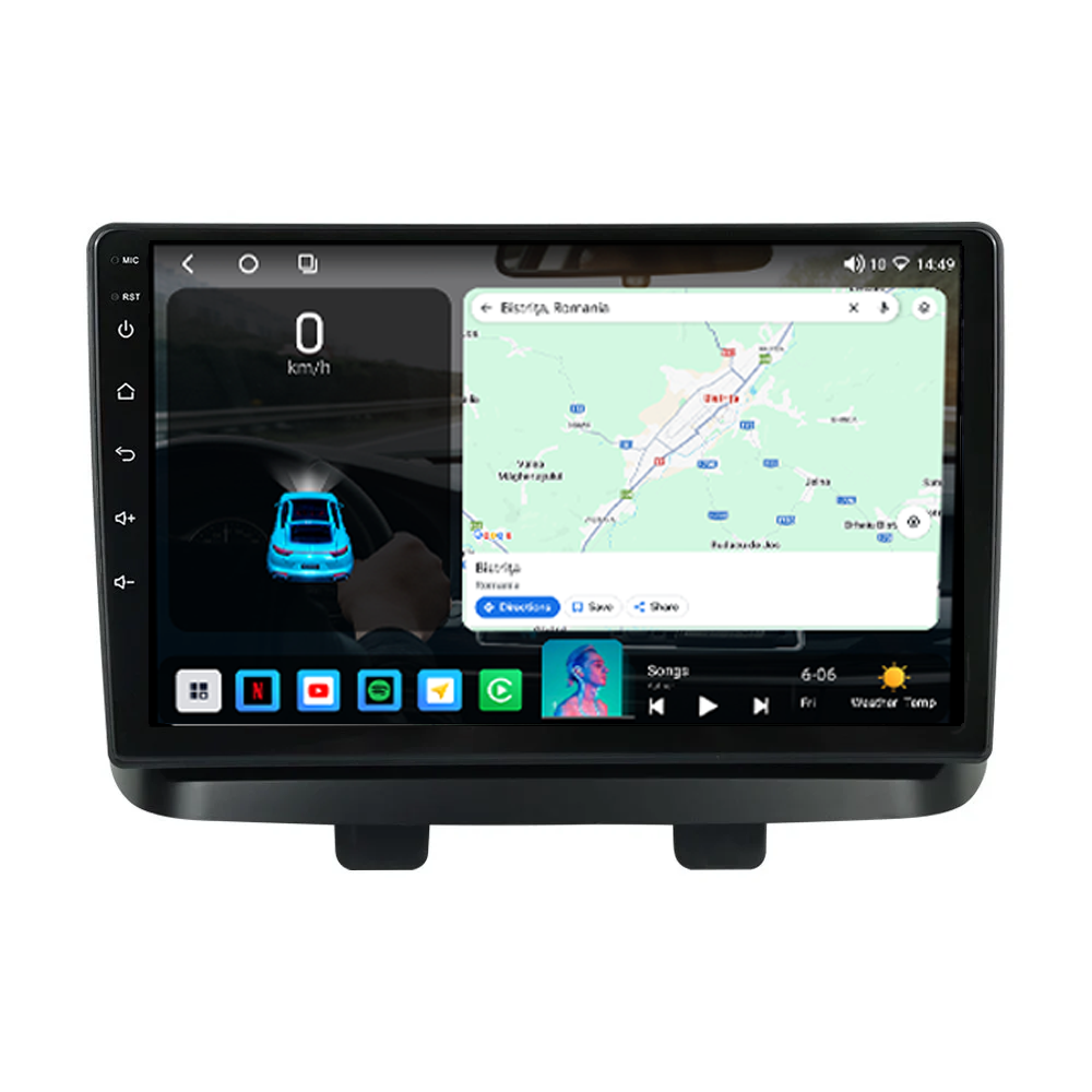 Navigatie dedicata Fiat Doblo 2000-2010, 8GB RAM 128GB ROM, Octacore, Platforma TS18, Android 14, Display QLED 9", Suporta camera 360", DSP, Carpl [5]