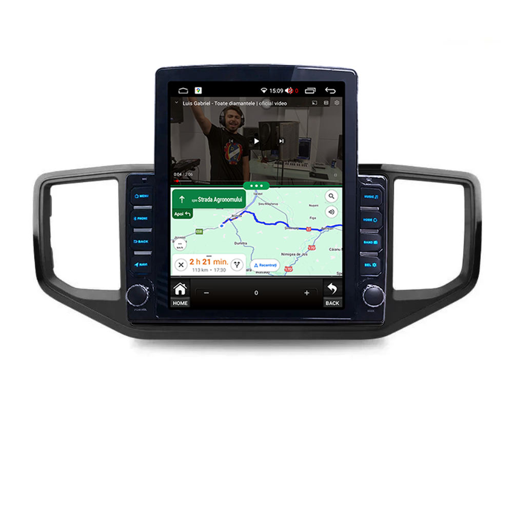 Navigatie dedicata Volkswagen Amarok 2012+ Tesla Style, 4GB RAM 64GB ROM, Procesor Quadcore, Android, Display QLED 9.7", DSP, Carplay&Android Auto [5]