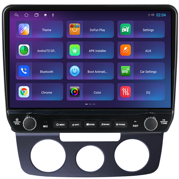 Navigatie dedicata Volkswagen Bora 2008-2012 Tesla Style model 2024, Android, Carplay&Android Auto, 10 inch , 8+128GB, Internet, Aplicatii, Waze, GPS [4]