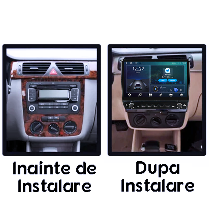 Navigatie dedicata Volkswagen Bora 2008-2012 Tesla Style model 2024, Android, Carplay&Android Auto, 10 inch , 8+128GB, Internet, Aplicatii, Waze, GPS [6]