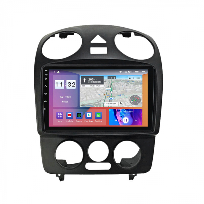 Navigatie dedicata Volkswagen Beetle 1998-2011, 4GB RAM 64GB ROM, Octacore, Android 14, Display QLED 9", DSP, Carplay, Android Auto, Internet, Youtube, Waze, WIFI, Bluetooth [3]