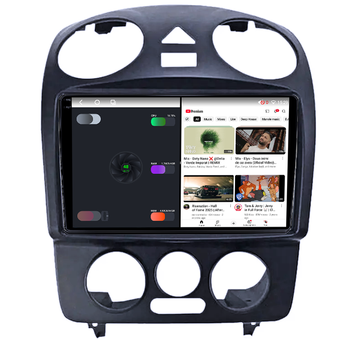 Navigatie dedicata Volkswagen Beetle 1998-2011, 4GB RAM 64GB ROM, Octacore, Android 14, Display QLED 1K 9", DSP, Carplay, Android Auto, Internet, Youtube, Waze, WIFI, Bluetooth [3]
