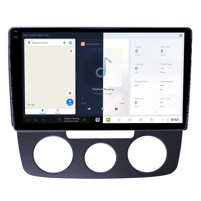 Navigatie dedicata Volkswagen Bora 2008-2012 DUDU3, 4GB RAM 64GB ROM, Octacore, Platforma 8581, Android, Display QLED 9", DSP, Carplay&AndroidAuto [5]