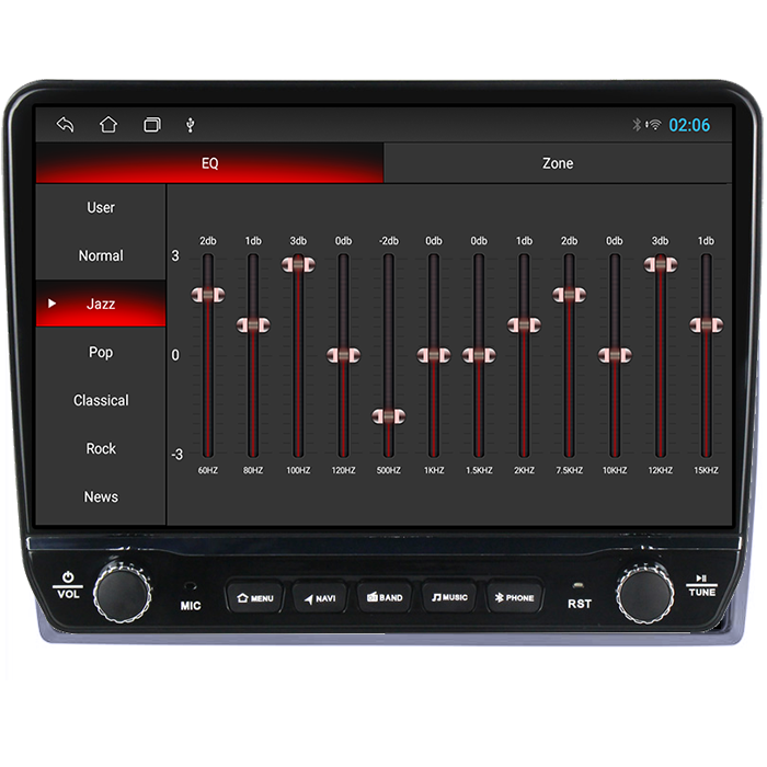 Navigatie dedicata Volkswagen Tesla cu butoane rotative model 2024, 4GB RAM 64GB ROM, Procesor Quadcore, Android 14, Display QLED 10", DSP, Carplay&Android Auto [2]