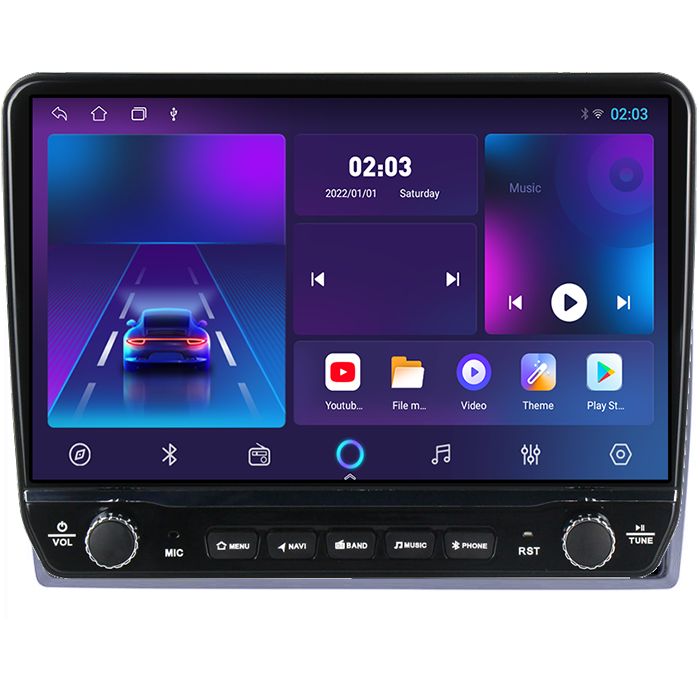 Navigatie dedicata Volkswagen Tesla cu butoane rotative model 2024, 4GB RAM 64GB ROM, Procesor Quadcore, Android 14, Display QLED 10", DSP, Carplay&Android Auto [5]