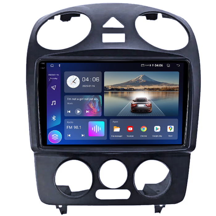 Navigatie dedicata Volkswagen Beetle, 4GB RAM 64GB ROM, Quad Core, Display 9" QLED 1K, Carplay, Android 14, Bluetooth, Magazin Play, Suport Camere AHD [2]