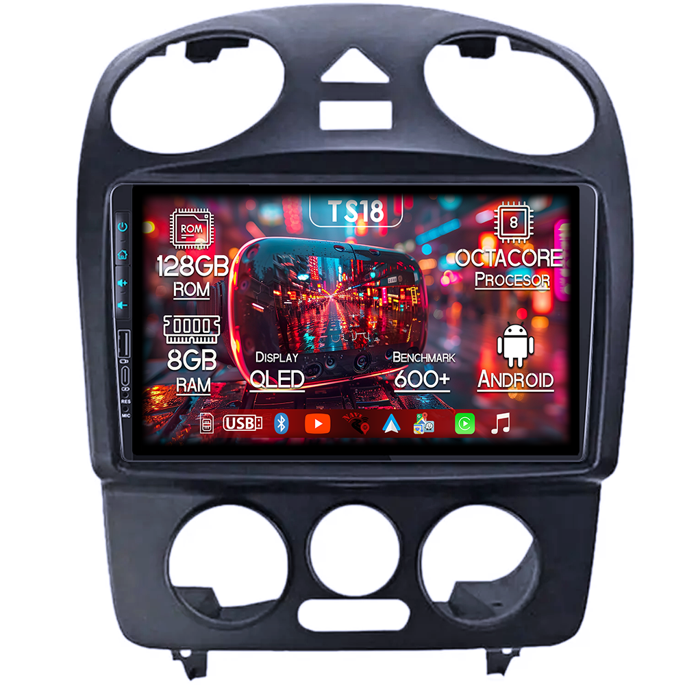 Navigatie dedicata Volkswagen Beetle, USB&Butoane fizice frontale, Platforma TS18, 9 Inch, 8GB RAM 128GB ROM, Octacore, Android 14, Android Auto&Carplay [1]