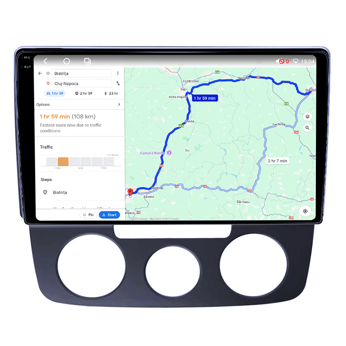 Navigatie dedicata Volkswagen Bora 2008-2012, 4GB RAM 64GB ROM, Octacore, Android 14, Display QLED 1K 10", DSP, Carplay, Android Auto, Internet, Youtube, Waze, WIFI, Bluetooth [4]