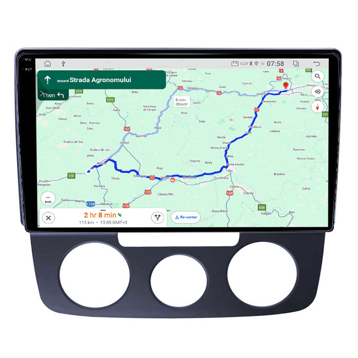 Navigatie dedicata Volkswagen Bora 2008-2012, 4GB RAM 64GB ROM, Quad Core, Display 10" QLED 1K, Carplay, Android 14, Bluetooth, Magazin Play, Suport Camere AHD [6]