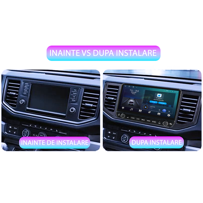 Navigatie dedicata Volkswagen Crafter 2017-2021 Tesla cu butoane rotative model 2024, 4GB RAM 64GB ROM, Procesor Quadcore, Android 14, Display QLED 10", DSP, Carplay&Android Auto [5]