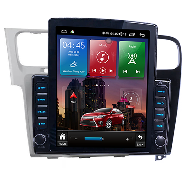 Navigatie dedicata Volkswagen Golf 7 Tesla Style, Android, Carplay&Android Auto, 10 inch , 8+128GB, Internet, Aplicatii, Waze, GPS [2]