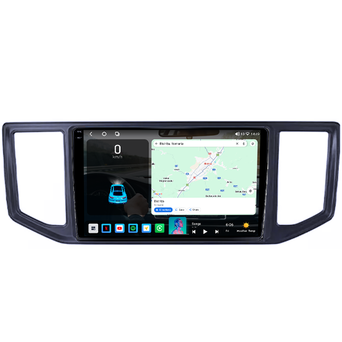 Navigatie dedicata Volkswagen Crafter 2017-2021, 4GB RAM 64GB ROM, Octacore, Android 14, Display QLED 1K 10", DSP, Carplay, Android Auto, Internet, Youtube, Waze, WIFI, Bluetooth [2]