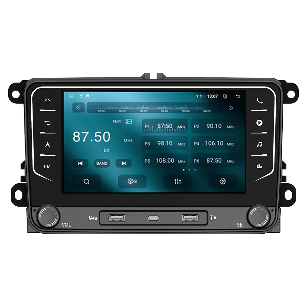 Navigatie dedicata Volkswagen cu Butoane Touch, model 2023, 4GB RAM 64GB ROM, Quadcore, Android 14, Display QLED 7", DSP, Carplay&Android Auto, Suport camere AHD [3]