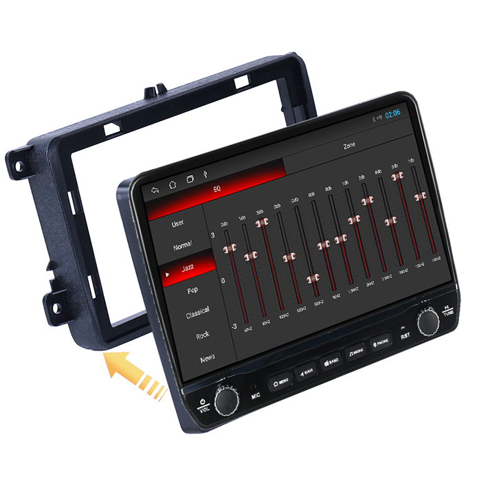 Navigatie dedicata Volkswagen Golf 5 2004-2010 Tesla cu butoane rotative model 2024, 4GB RAM 64GB ROM, Procesor Quadcore, Android 14, Display QLED 10", DSP, Carplay&Android Auto [2]
