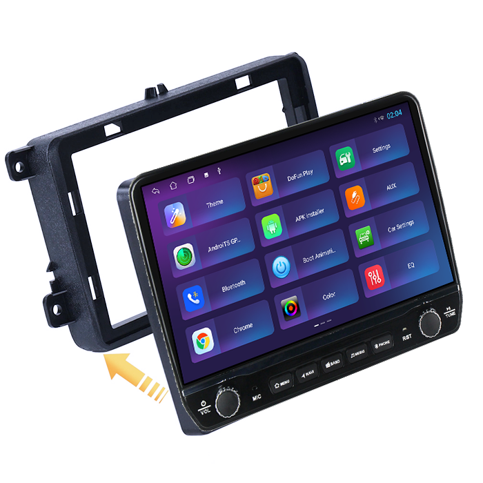 Navigatie dedicata Volkswagen Golf 5 2004-2010 Tesla cu butoane rotative model 2024, 4GB RAM 64GB ROM, Procesor Quadcore, Android 14, Display QLED 10", DSP, Carplay&Android Auto [4]