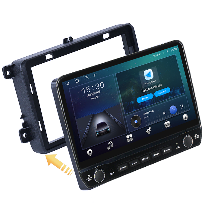 Navigatie dedicata Volkswagen Golf 5 2004-2010 Tesla cu butoane rotative model 2024, 4GB RAM 64GB ROM, Procesor Quadcore, Android 14, Display QLED 10", DSP, Carplay&Android Auto [6]