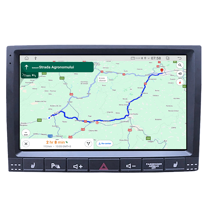 Navigatie dedicata VW Touareg 2002-2012, 4GB RAM 64GB ROM, Procesor Qualcomm Octacore, Android 14, Rezolutie 2K, Display QLED 9", DSP, Carplay&Android [3]