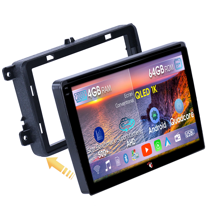 Navigatie dedicata Volkswagen Golf 5 2004-2010, 4GB RAM 64GB ROM, Octacore, Android 14, Display QLED 1K 10", DSP, Carplay, Android Auto, Internet, Youtube, Waze, WIFI, Bluetooth [1]