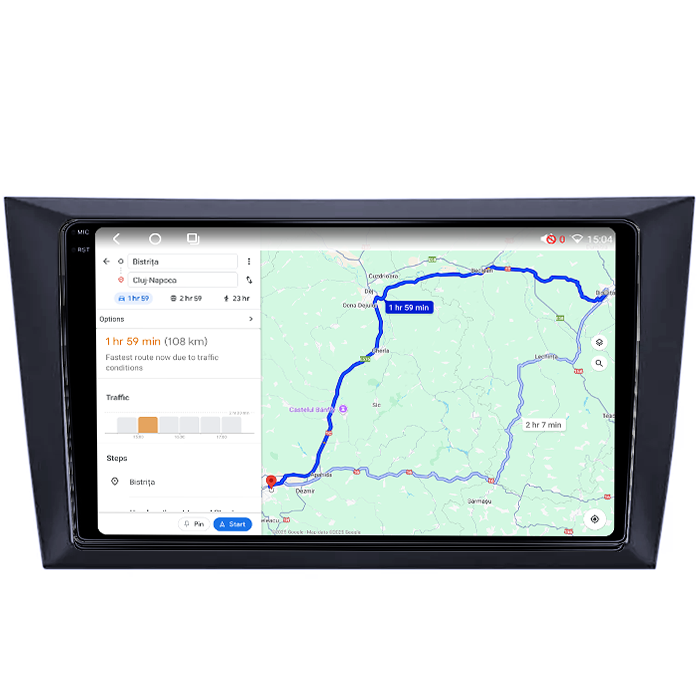 Navigatie dedicata Volkswagen Golf 6 2008-2013, 4GB RAM 64GB ROM, Octacore, Android 14, Display QLED 1K 9", DSP, Carplay, Android Auto, Internet, Youtube, Waze, WIFI, Bluetooth [2]
