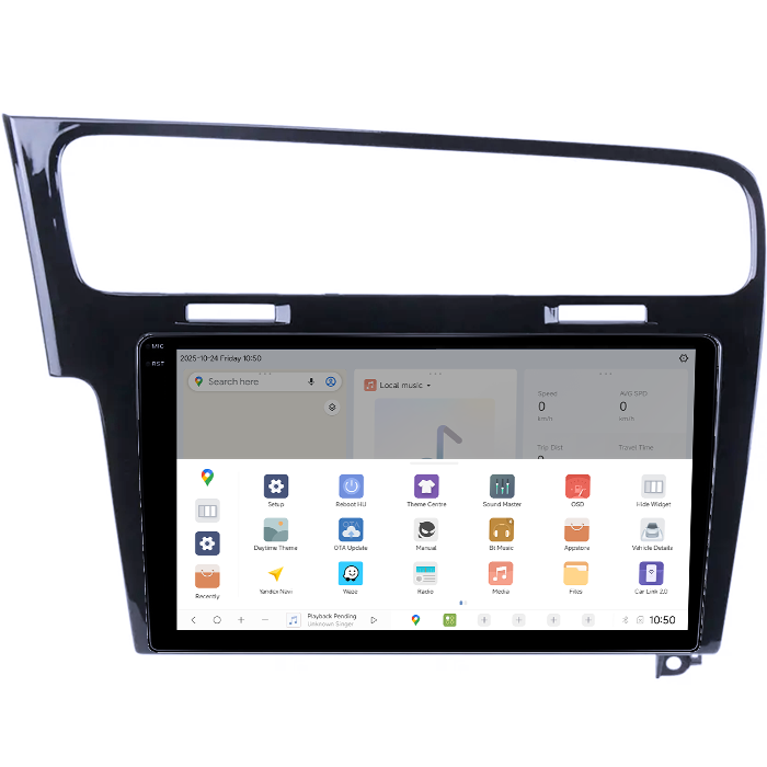 Navigatie Dedicata Volkswagen Golf 7, Negru DUDU3, 4GB RAM 64GB ROM, Octacore, Platforma 8581, Android, Display QLED 9", DSP, Carplay&AndroidAuto [2]