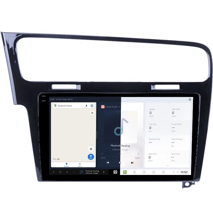Navigatie Dedicata Volkswagen Golf 7, Negru DUDU3, 4GB RAM 64GB ROM, Octacore, Platforma 8581, Android, Display QLED 9", DSP, Carplay&AndroidAuto [5]