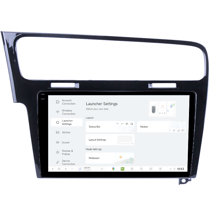 Navigatie Dedicata Volkswagen Golf 7, Negru DUDU3, 4GB RAM 64GB ROM, Octacore, Platforma 8581, Android, Display QLED 9", DSP, Carplay&AndroidAuto [4]