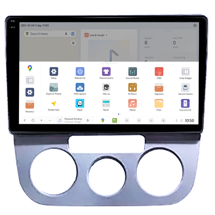 Navigatie Dedicata Volkswagen Jetta 5 2005-2010 DUDU3, 4GB RAM 64GB ROM, Octacore, Platforma 8581, Android, Display QLED 9", DSP, Carplay&AndroidAuto [2]