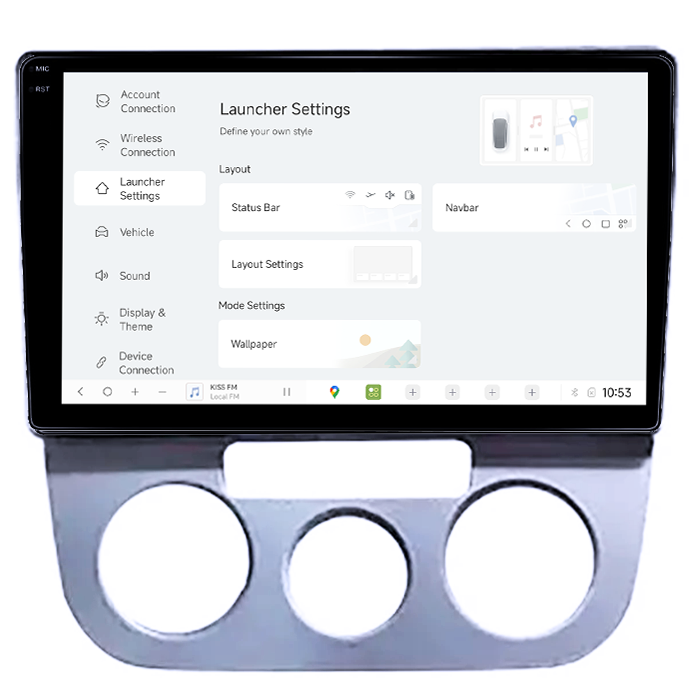 Navigatie Dedicata Volkswagen Jetta 5 2005-2010 DUDU3, 4GB RAM 64GB ROM, Octacore, Platforma 8581, Android, Display QLED 9", DSP, Carplay&AndroidAuto [4]