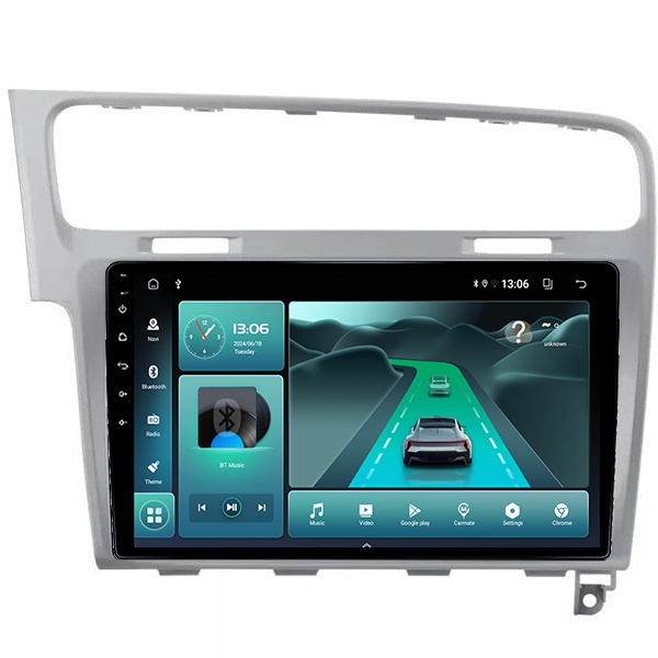 Navigatie dedicata Volkswagen Golf 7, Light Gray, 12GB RAM 256GB ROM, Android 14, Rezolutie 2K, Display QLED, 10", DSP, Carplay, Android Auto, Internet, Youtube, Waze, Wi Fi, USB [2]
