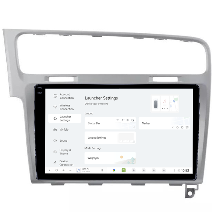 Navigatie Dedicata Volkswagen Golf 7, Gri DUDU3, 4GB RAM 64GB ROM, Octacore, Platforma 8581, Android, Display QLED 9", DSP, Carplay&AndroidAuto [4]
