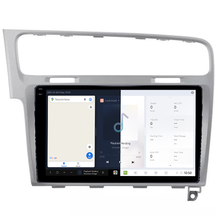 Navigatie Dedicata Volkswagen Golf 7, Gri DUDU3, 4GB RAM 64GB ROM, Octacore, Platforma 8581, Android, Display QLED 9", DSP, Carplay&AndroidAuto [5]