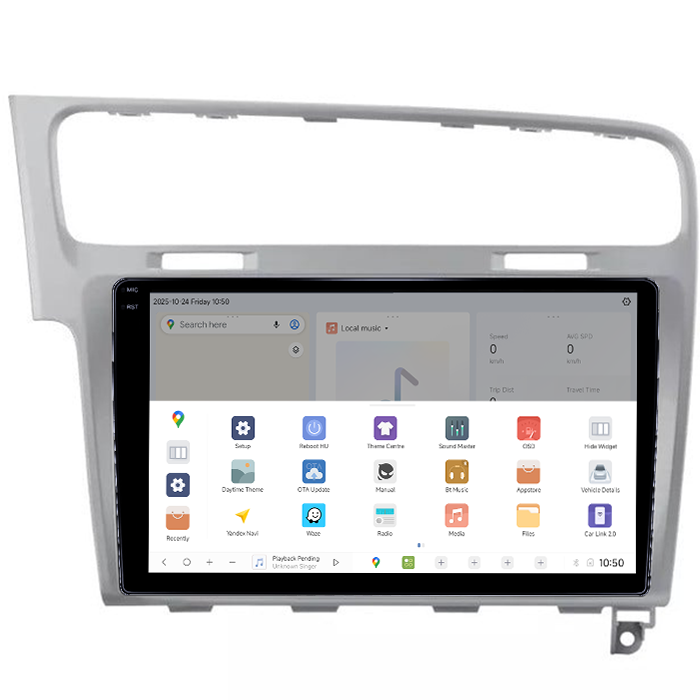 Navigatie Dedicata Volkswagen Golf 7, Gri DUDU3, 4GB RAM 64GB ROM, Octacore, Platforma 8581, Android, Display QLED 9", DSP, Carplay&AndroidAuto [2]